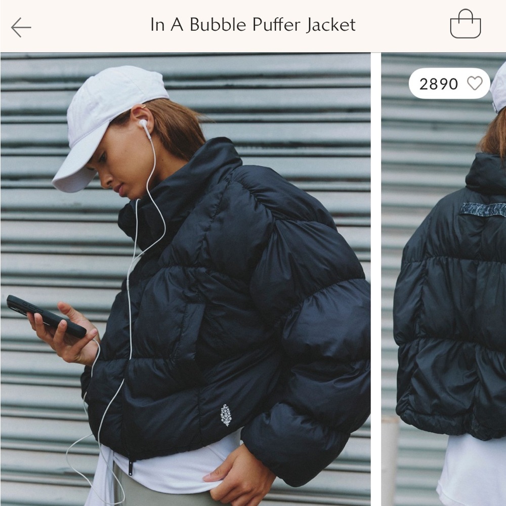 In a bubble puffer coat